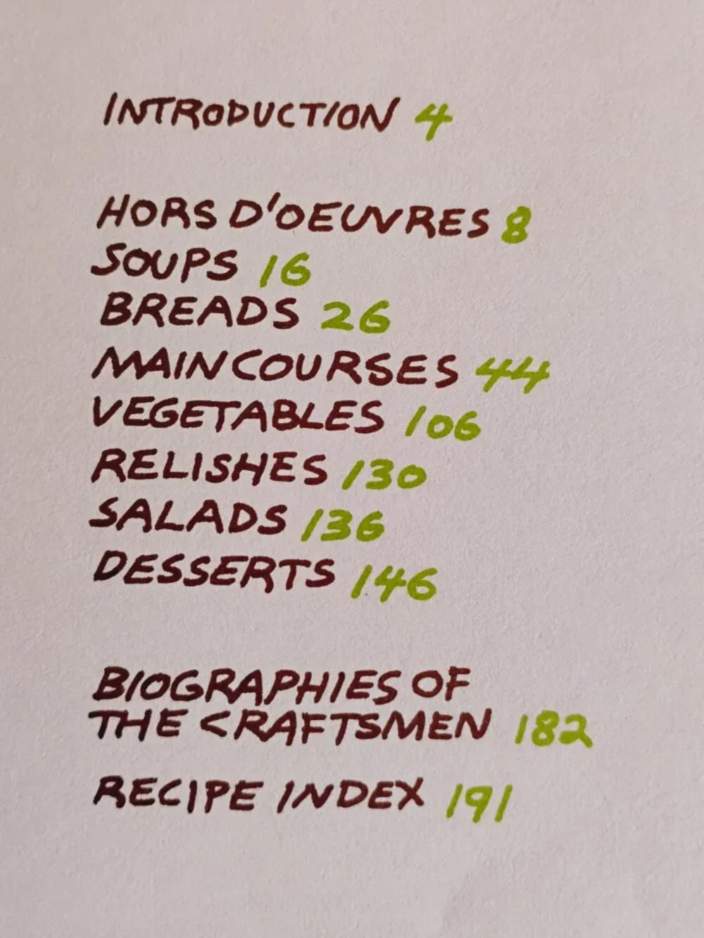 The Craftsman's Cookbook  Vintage 1972